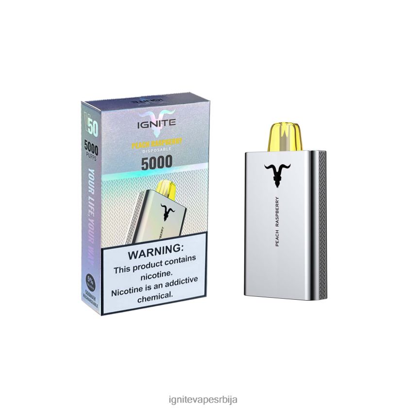 IGNITE V50 електронска цигара бресква малина Ignite Vape Sales L42H159