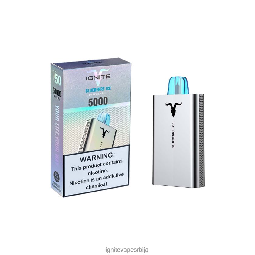 IGNITE V50 електронска цигара лед од боровнице Ignite Vape Store L42H154